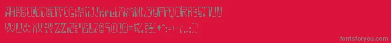 Dignityoflabourgaunt Font – Gray Fonts on Red Background