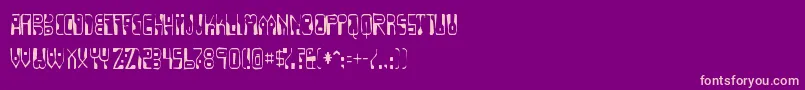 Dignityoflabourgaunt Font – Pink Fonts on Purple Background