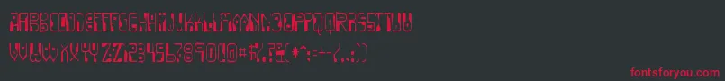 Dignityoflabourgaunt Font – Red Fonts on Black Background