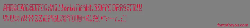 Dignityoflabourgaunt Font – Red Fonts on Gray Background