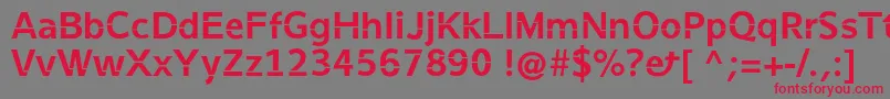 Stenha Font – Red Fonts on Gray Background
