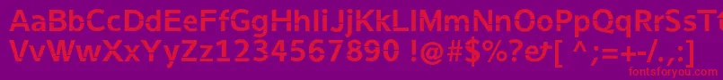Stenha Font – Red Fonts on Purple Background