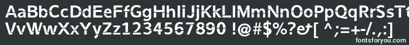 Шрифт Stenha – белые шрифты на чёрном фоне