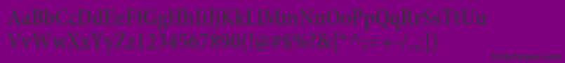 MinionproMediumcn Font – Black Fonts on Purple Background