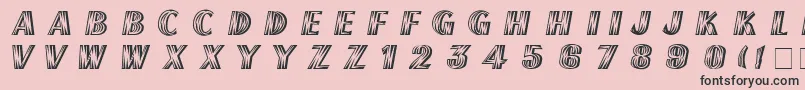 FrenchflashNormal Font – Black Fonts on Pink Background