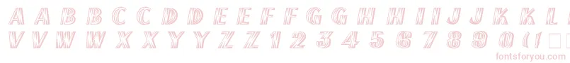 FrenchflashNormal Font – Pink Fonts on White Background