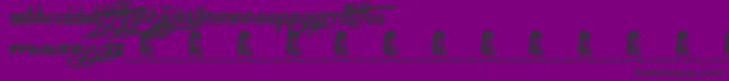 AgeToAge Font – Black Fonts on Purple Background