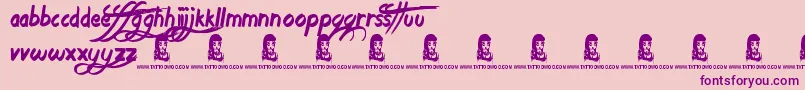 En savoir plus sur la police AgeToAge Police AgeToAge – polices violettes sur fond rose