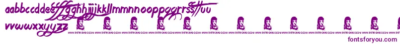 AgeToAge Font – Purple Fonts on White Background