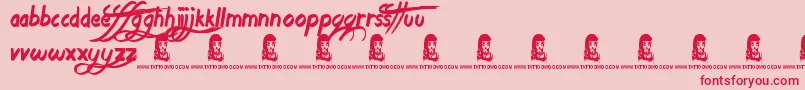 AgeToAge Font – Red Fonts on Pink Background