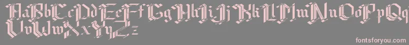 Cibergotica Font – Pink Fonts on Gray Background