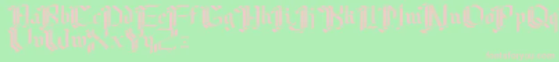 Cibergotica Font – Pink Fonts on Green Background