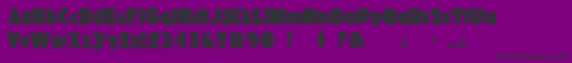 Materhorn Font – Black Fonts on Purple Background