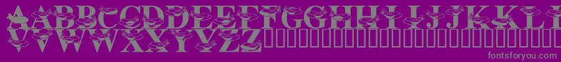 LmsFriendlySkys Font – Gray Fonts on Purple Background