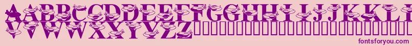 LmsFriendlySkys Font – Purple Fonts on Pink Background