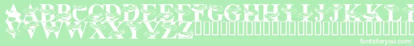 LmsFriendlySkys Font – White Fonts on Green Background