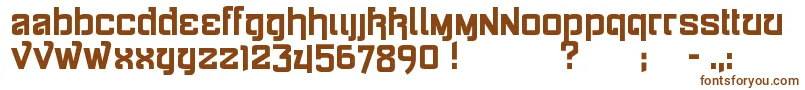 Siamese Font – Brown Fonts on White Background