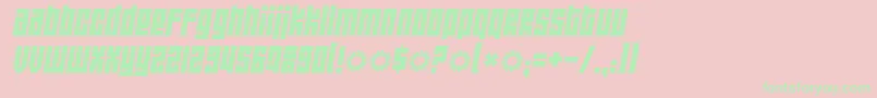 Wideawakeblack Font – Green Fonts on Pink Background