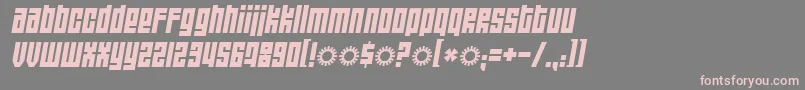 Wideawakeblack Font – Pink Fonts on Gray Background