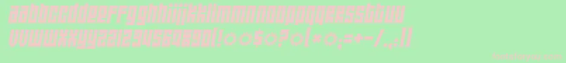 Wideawakeblack Font – Pink Fonts on Green Background