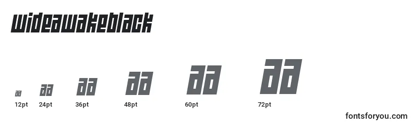 Wideawakeblack Font Sizes