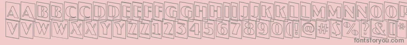 AJaspercmotldn-Schriftart – Graue Schriften auf rosa Hintergrund