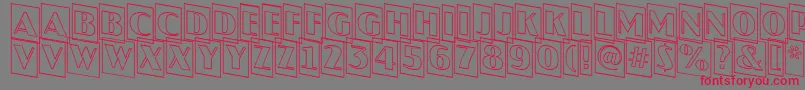 AJaspercmotldn Font – Red Fonts on Gray Background