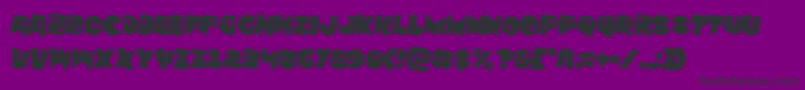 Zounderkiterotate2 Font – Black Fonts on Purple Background