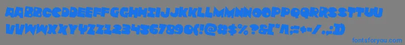 Zounderkiterotate2 Font – Blue Fonts on Gray Background