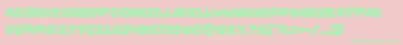 Zounderkiterotate2 Font – Green Fonts on Pink Background