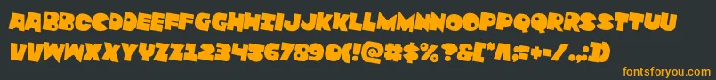 Zounderkiterotate2 Font – Orange Fonts on Black Background