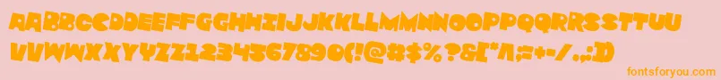 Zounderkiterotate2 Font – Orange Fonts on Pink Background