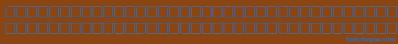 FirmlyRegular Font – Blue Fonts on Brown Background