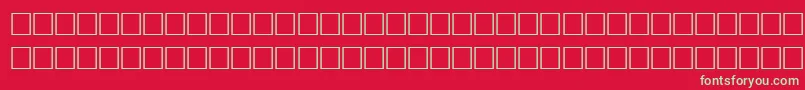 フォントFirmlyRegular – 赤い背景に緑の文字
