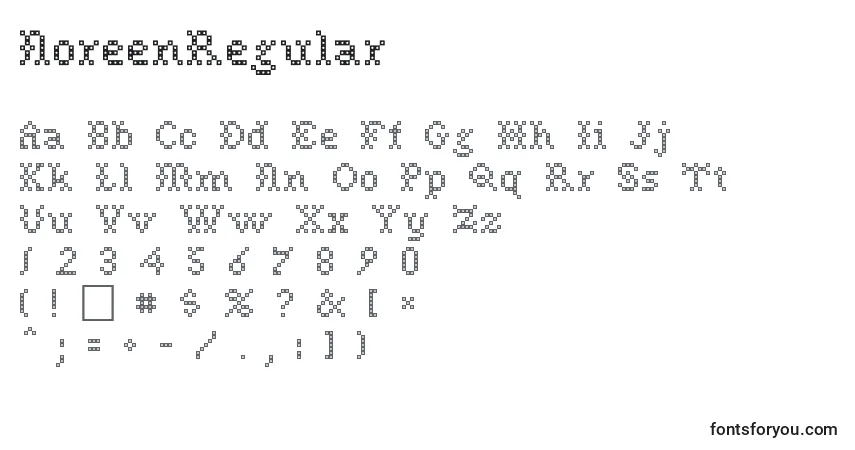 Schriftart NoreenRegular – Alphabet, Zahlen, spezielle Symbole