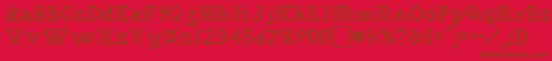 NoreenRegular Font – Brown Fonts on Red Background