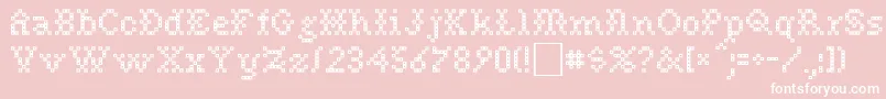 NoreenRegular Font – White Fonts on Pink Background