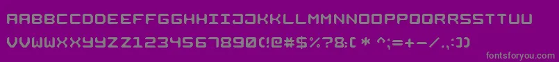 SquareMetall7 Font – Gray Fonts on Purple Background