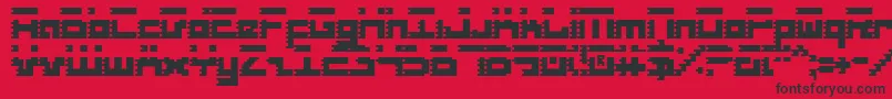 フォントRoidc – 赤い背景に黒い文字