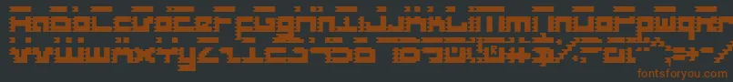 Roidc Font – Brown Fonts on Black Background