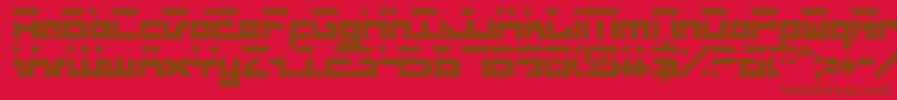 Roidc Font – Brown Fonts on Red Background