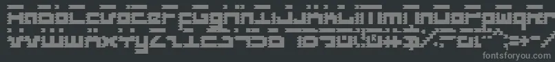 Roidc Font – Gray Fonts on Black Background