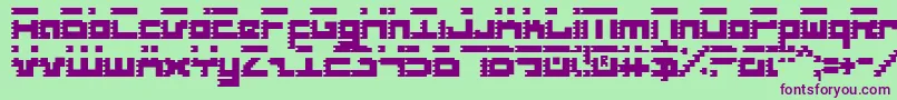 Roidc Font – Purple Fonts on Green Background