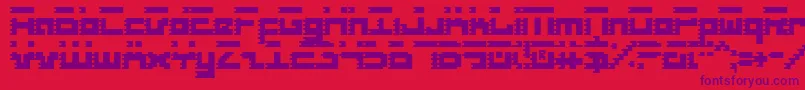 Roidc Font – Purple Fonts on Red Background