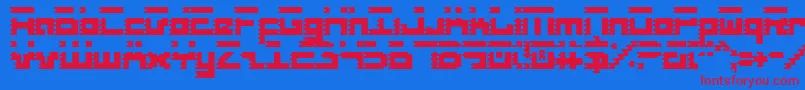 Fonte Roidc – fontes vermelhas em um fundo azul