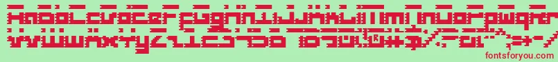 Roidc Font – Red Fonts on Green Background