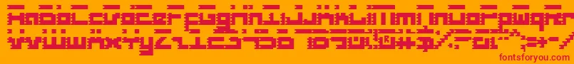 Roidc Font – Red Fonts on Orange Background