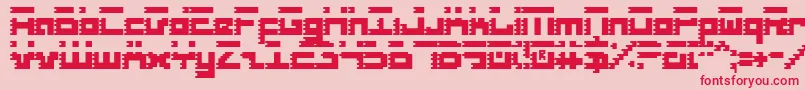 Roidc Font – Red Fonts on Pink Background