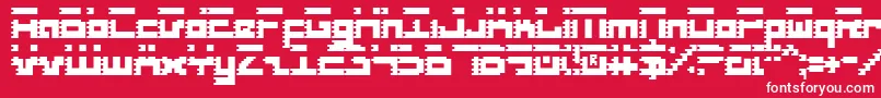 Roidc Font – White Fonts on Red Background
