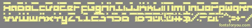 Roidc Font – Yellow Fonts on Gray Background
